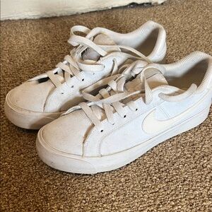 Nike Off-White Canvas Low-Top Sneakers